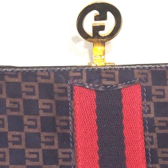 Gucci*Very Rare*Suede & Leather* Sherry Line*Purse/Wallet - Picture 10 of 12